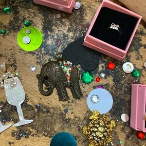 Elephant necklace charm